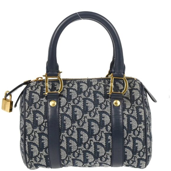 Christian Dior Navy Trotter Handbag - Picture 1 of 10